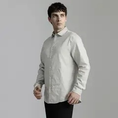 BASEMENT - Camisa 100% Algodón Hombre