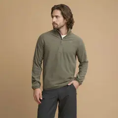 MOUNTAIN GEAR - Polera Deportiva Half Zip Polar Hombre