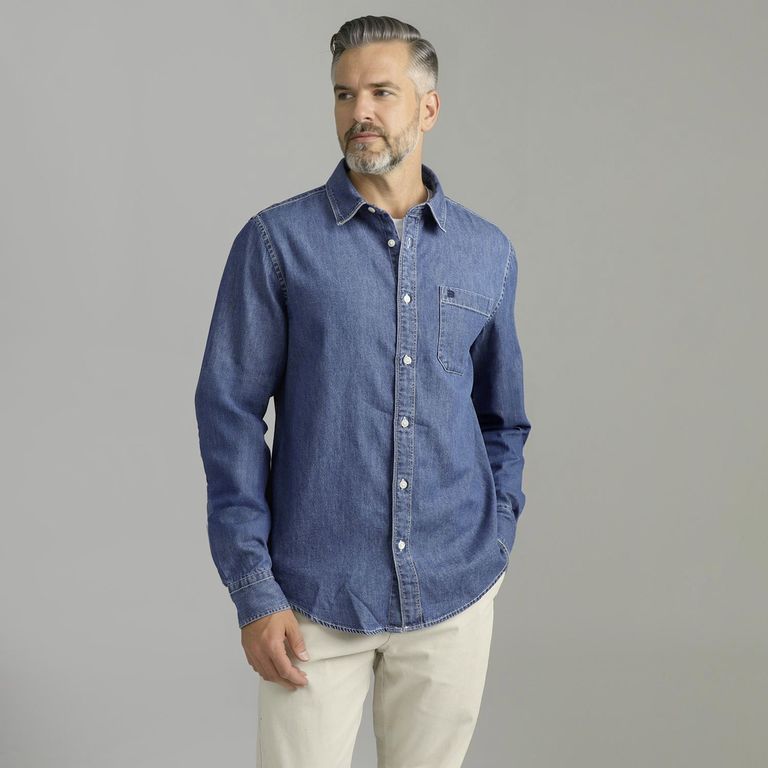 Camisa Denim 100%Algodón Hombre