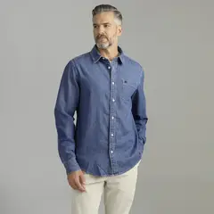 BOWERY - Camisa Denim 100%Algodón Hombre