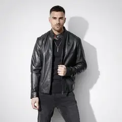 MOSSIMO - Casaca Cuero Pu Hombre