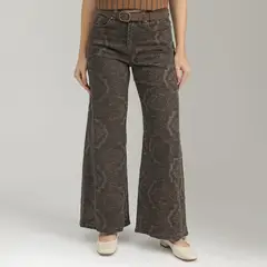 UNIVERSITY CLUB - Jean Wide Leg Mujer