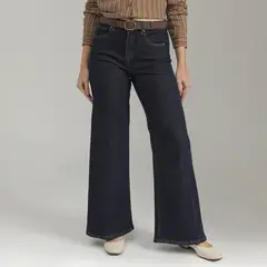 UNIVERSITY CLUB - Jean Wide Leg Mujer