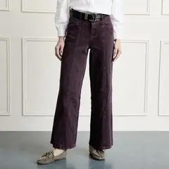 BASEMENT - Jean Wide Leg Tiro Alto Mujer