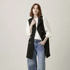 UNIVERSITY CLUB - Chaleco Suede Mujer