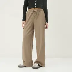 SYBILLA - Pantalón Straight Tiro Alto Mujer