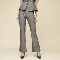 MOSSIMO - Pantalón Flare Tiro Alto Mujer