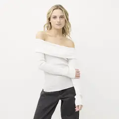 SYBILLA - Chompa Off Shoulder Mujer