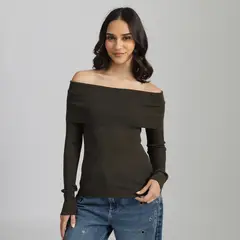 SYBILLA - Chompa Off Shoulder Mujer