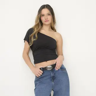 SYBILLA - Polo One Shoulder Mujer
