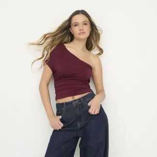 SYBILLA - Polo One Shoulder Mujer
