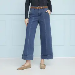 ELLE - Jean Wide Leg Tiro Alto Mujer