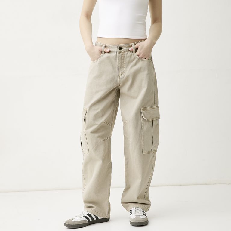 Jean Balloon Tiro Alto Mujer
