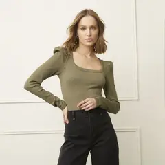 BASEMENT - Polo Manga Larga Mujer