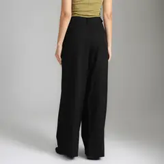 SYBILLA - Pantalón Wide Leg Tiro Alto Mujer