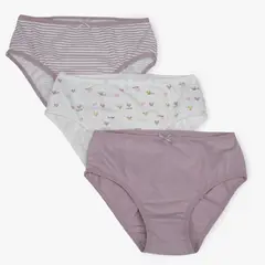 ELEVEN - Calzón Niña Pack X3 Algodón Rosado