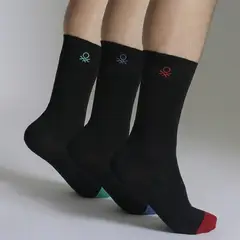 BENETTON - Medias Pack X3 Casual Hombre