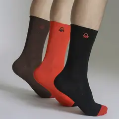 BENETTON - Medias Pack X3 Casual Hombre