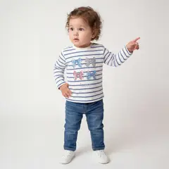 YAMP - Polera Bebé Niña Manga Larga Algodón