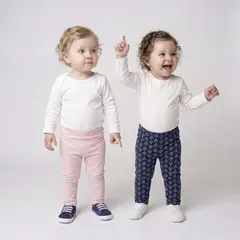 YAMP - Legging Bebé Niña Pack X2 Algodón