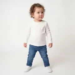 YAMP - Polera Bebé Niña Manga Larga Algodón