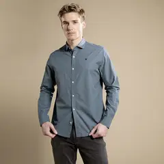 WOLF&HANK - Camisa Manga Larga Hombre Slim Fit Algodón