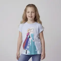 FROZEN - Polera Niña Manga Corta Algodón