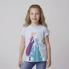 FROZEN - Polera Niña Manga Corta Algodón