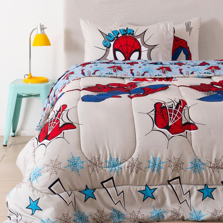 Juego de Cama: Edredón + Juego de Sábanas Spider Man 1.5 Pla