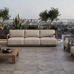 BASEMENT HOME - Sofá de Terraza Cirie 3 Cuerpos