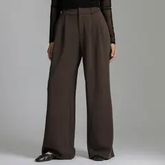SYBILLA - Pantalón Straight Tiro Alto Mujer