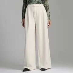 SYBILLA - Pantalón Straight Tiro Alto Mujer