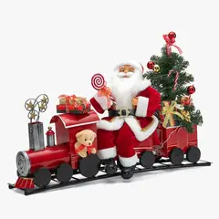 MICA - Tren Navideño de Santa 74x50x15cm