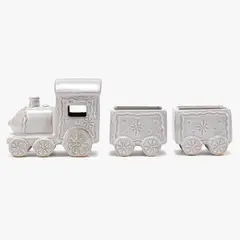MICA - Tren Navideño de Porcelana LED 12x14cm