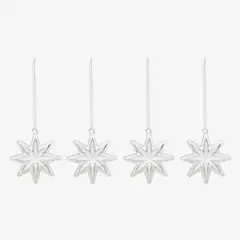 MICA - Setx4 Adornos Estrella Árbol 8cm