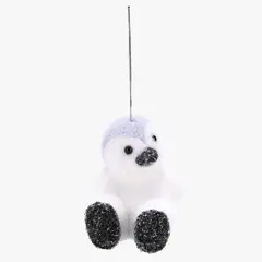 MICA - Adorno Colgante Happy Feet para Árbol Navideño 10cm