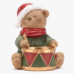 MICA - Adorno Navideño de Oso Vintage 11cm