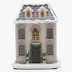 MICA - Adorno Navideño de Aldea de Casa Blanca 11x7x14cm
