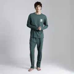 BEARCLIFF - Pijama Largo Algodón Hombre