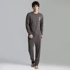 BEARCLIFF - Pijama Largo Algodón Hombre