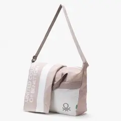 BENETTON - Bolso de Playa + Toalla 100% Algodón
