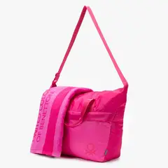 BENETTON - Bolso de Playa + Toalla 100% Algodón