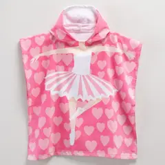 MICA KIDS - Poncho de Toalla Infantil 100% Algodón 60 x 120cm