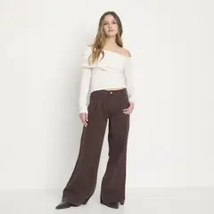SYBILLA - Jean Baggy Tiro Alto Mujer