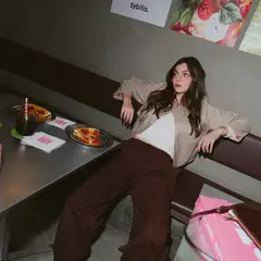 SYBILLA - Pantalón Balloon Tiro Alto Mujer