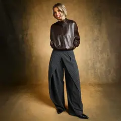SYBILLA - Pantalón Balloon Tiro Medio Mujer