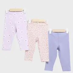 YAMP - Legging Bebé Niña Pack X3 Algodón