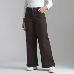 BASEMENT - Jean Wide Leg Tiro Alto Mujer