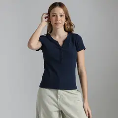 AMERICAN ABBEY - Polo Manga Corta Mujer