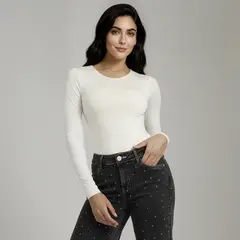MOSSIMO - Body Manga Larga Mujer